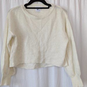 Princess Polly Cropped Cream Sweater Size Small